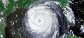 Satellite View of Hurricane Katrina